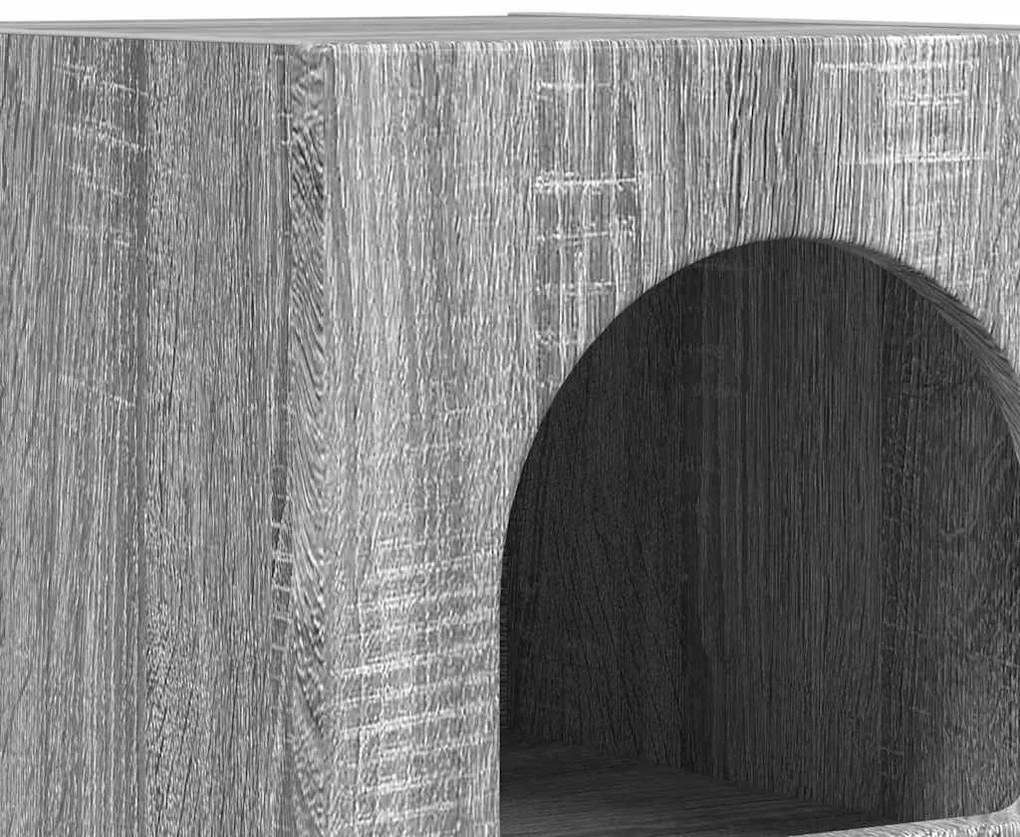 Éjjeli asztal 2 pcs Szürke Sonoma 29.5 x 35 x 50 cm Faanyag