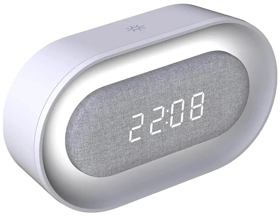 KAJA LED/1,3W/5V 3000K állítható éjjeli lámpa ébresztővel