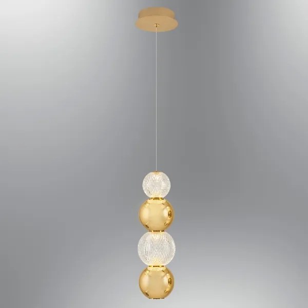 LED drótkábeles csillár CREMONA LED/7W/230V 3000K aranyszínű