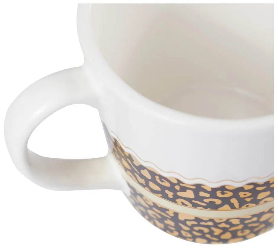 Fehér-aranyszínű agyagkerámia bögre szett 2 db-os 300 ml London – Premier Housewares