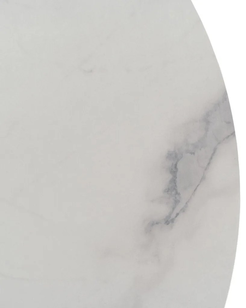 Fehér Márvány Mintázatú Dohányzóasztal. MDF. BEST