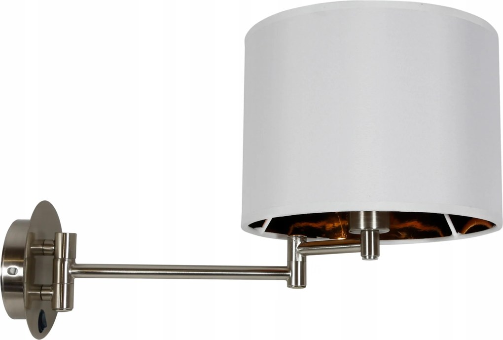 Fali spotlámpa kerek Candellux fehér, ezüst