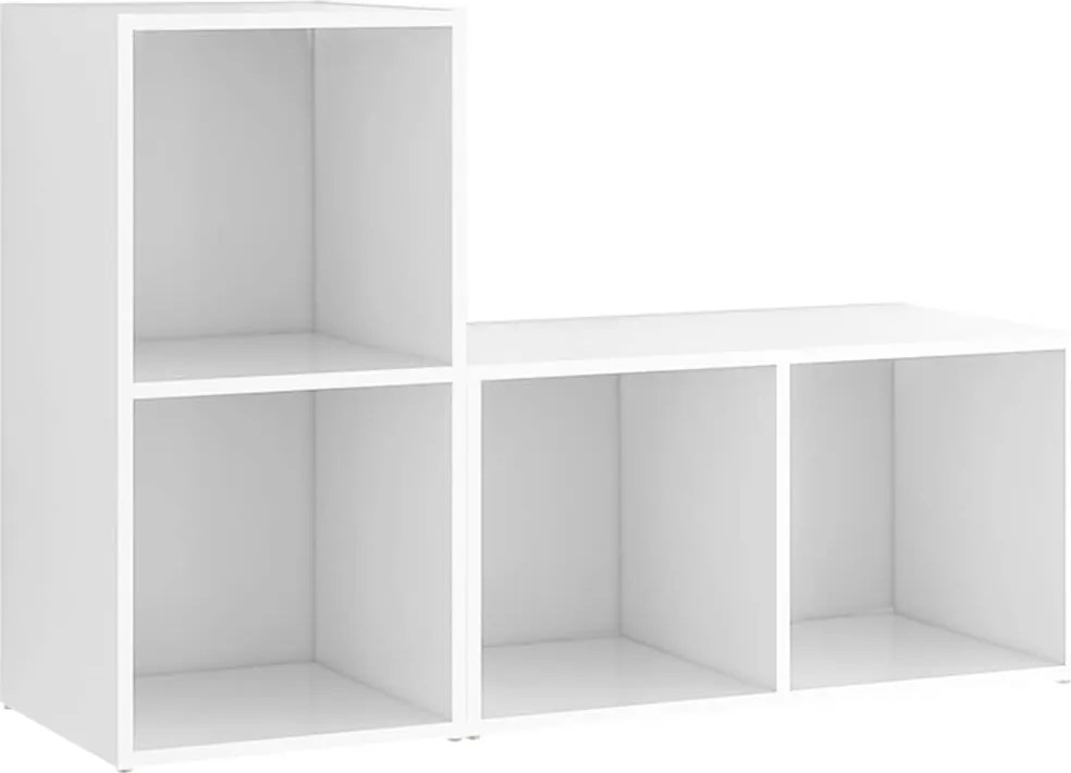 vidaXL 2 db fehér szerelt fa TV-szekrény 72 x 35 x 36,5 cm