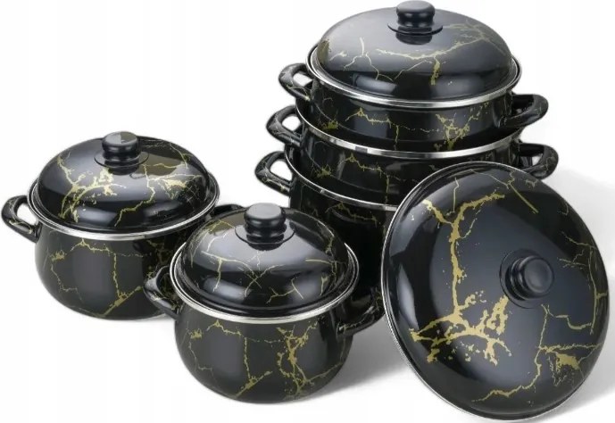 Zománcozott Edénykészlet 10 Db-os Retro Masterpan