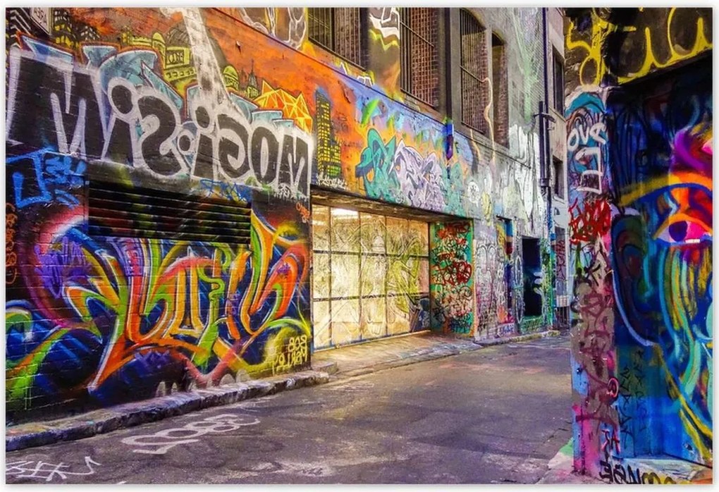 Poszterek 200x135 Graffitti Mural