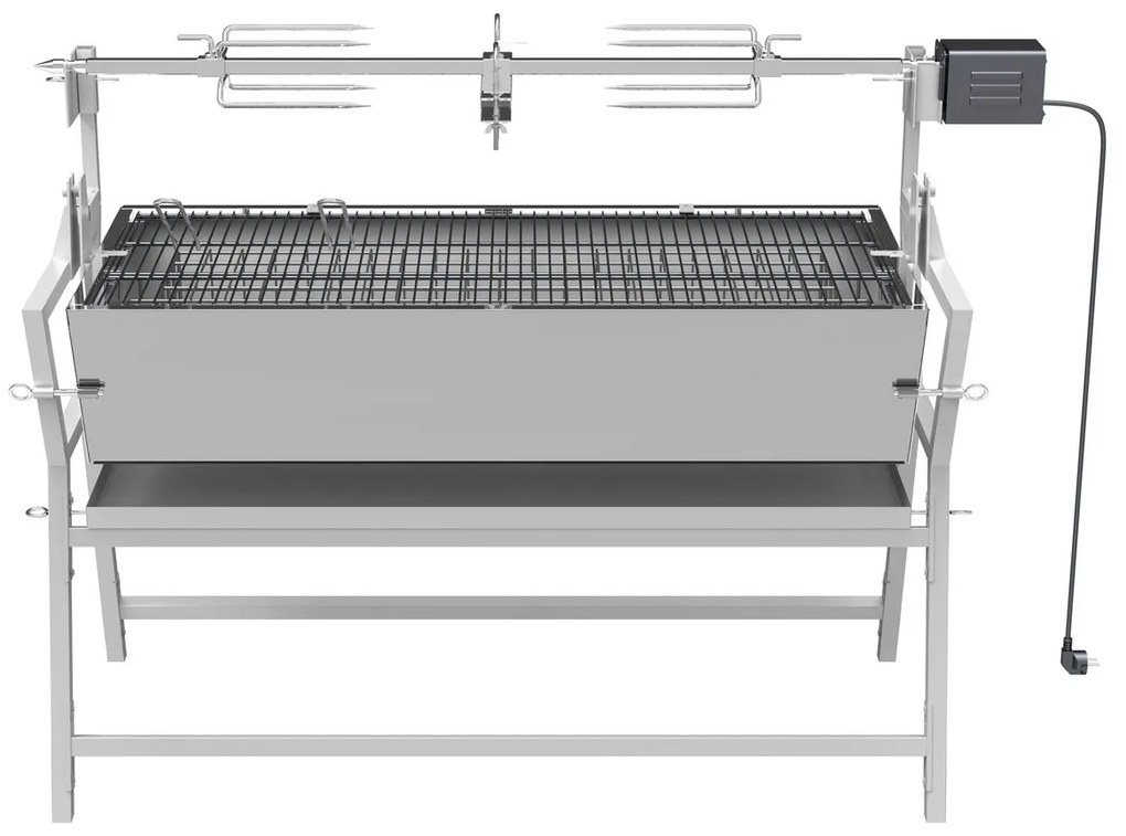 Cattara faszén grill elektromos rosttal Piglet, 138 x 96 x 62 cm