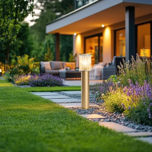 Argon 8753 - Kültéri lámpa NORFOLK 1xE27/15W/230V IP44 52cm arany