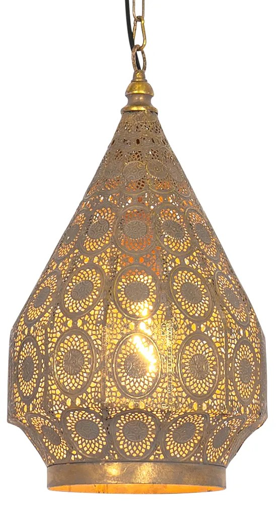 Keleti függőlámpa arany 26 cm - Mowgli