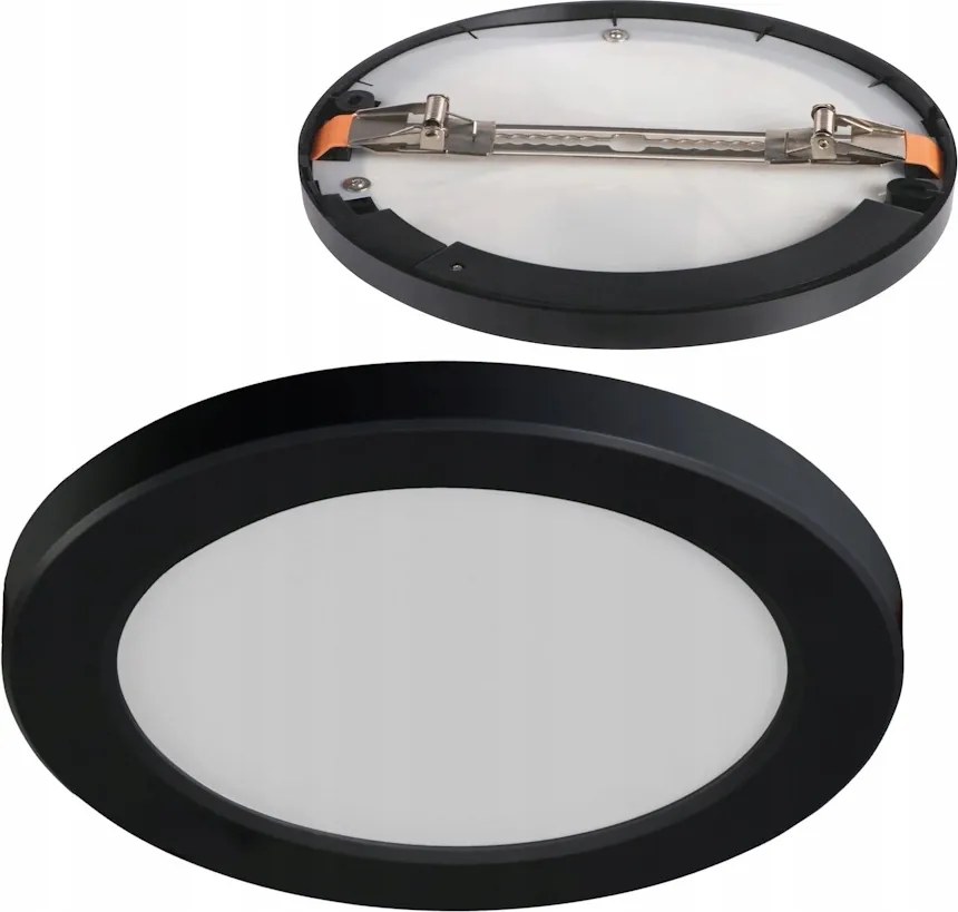 Mennyezeti Led lámpa Falra szerelhető lámpatest Erga 17W Állítható szín Cct Fekete