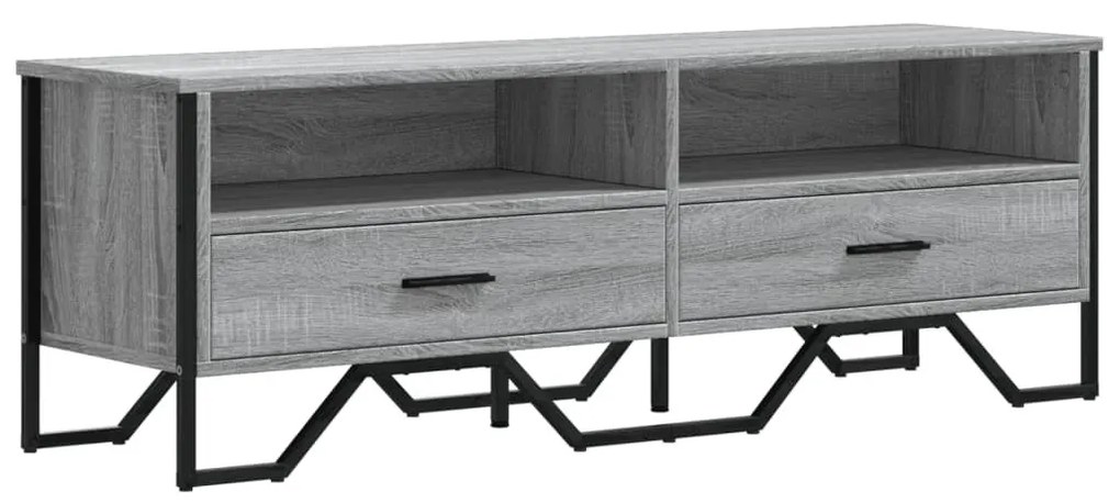 szürke sonoma színű szerelt fa TV-szekrény 122 x 34 x 41 cm