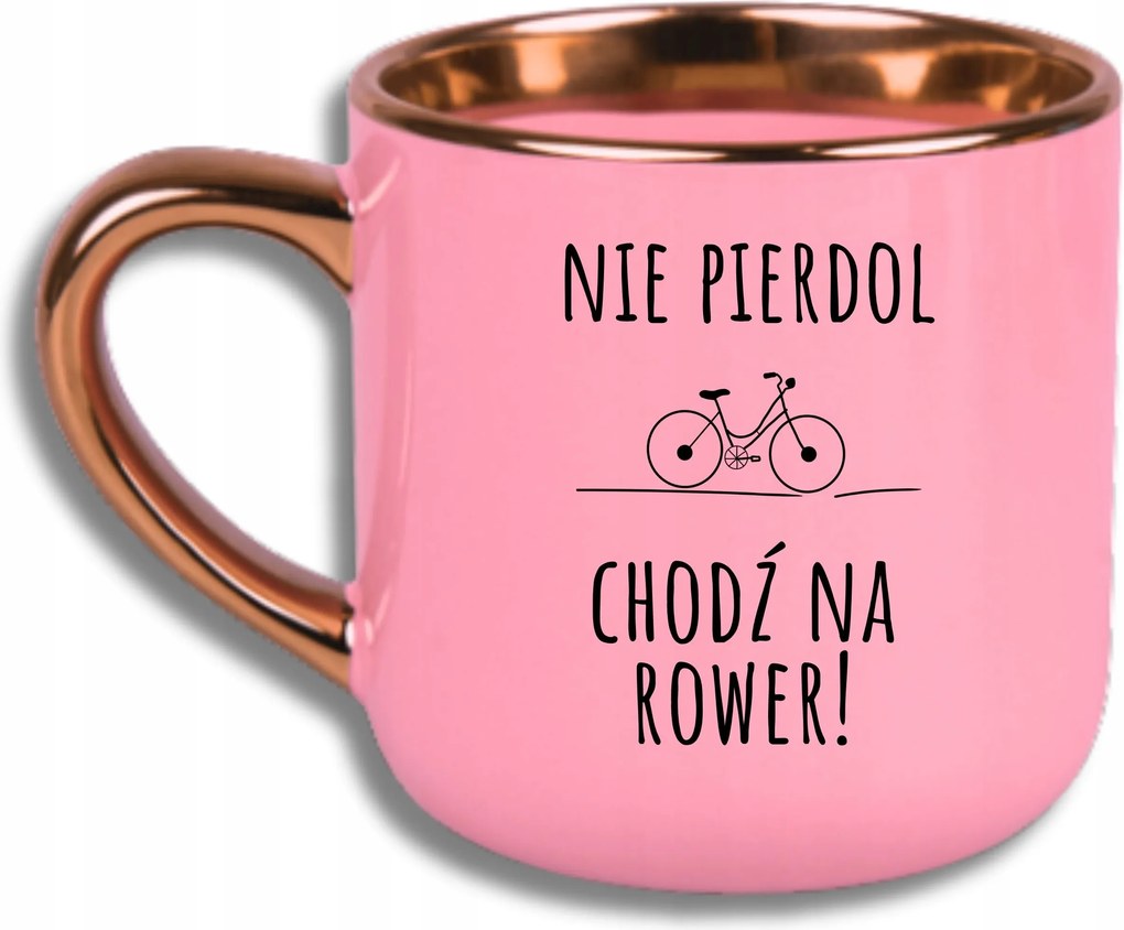 Bögre Rózsaszín Elegáns Nagy Vicces Ajándék Kerékpárra