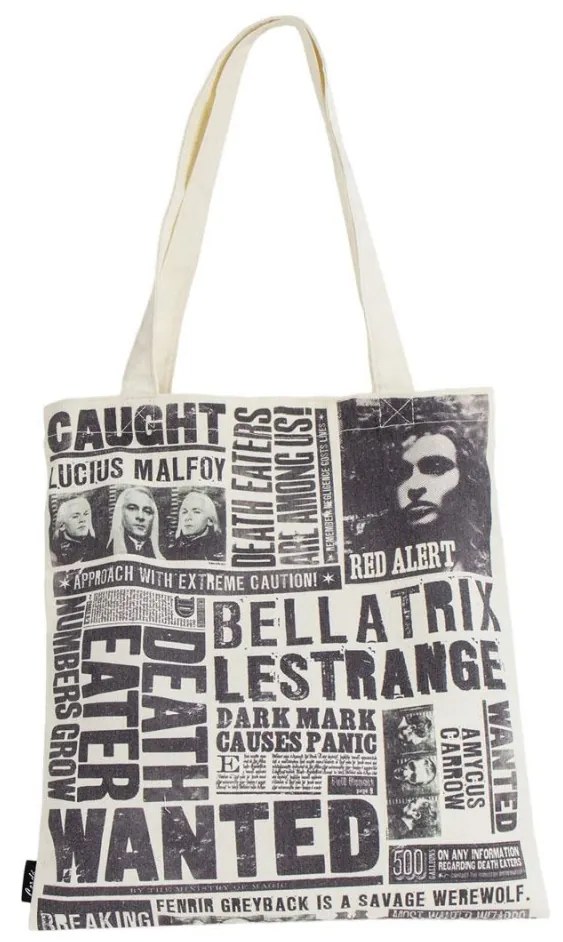Harry Potter Wanted shopping bag, bevásárlótáska 40 cm