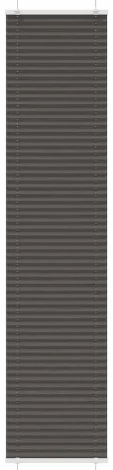 pliszírozott redőny fekete 50x200 cm szövetszélesség 49,4 cm