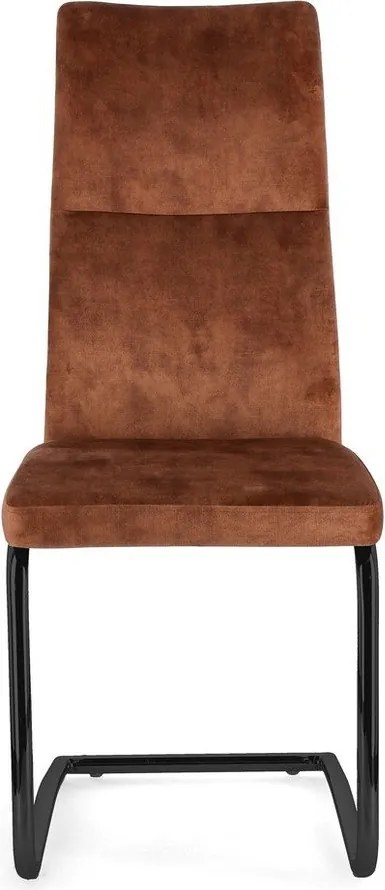 Konyakbarna kárpitozott étkezőszék Thelma – Bizzotto