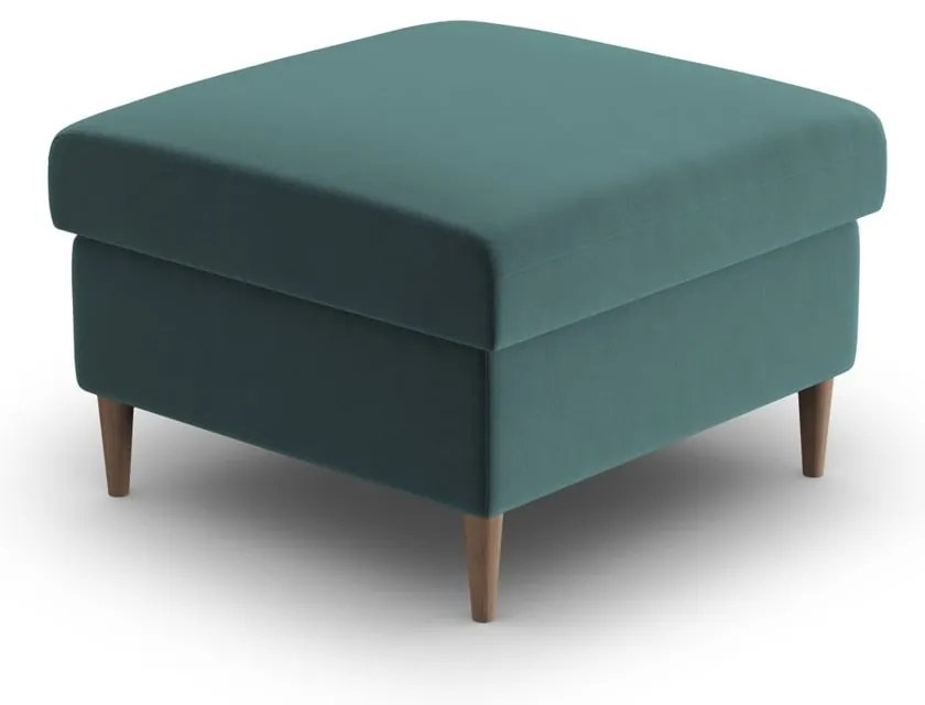 Petróleum színű bársony lábtartó Kyoto – Cosmopolitan Design