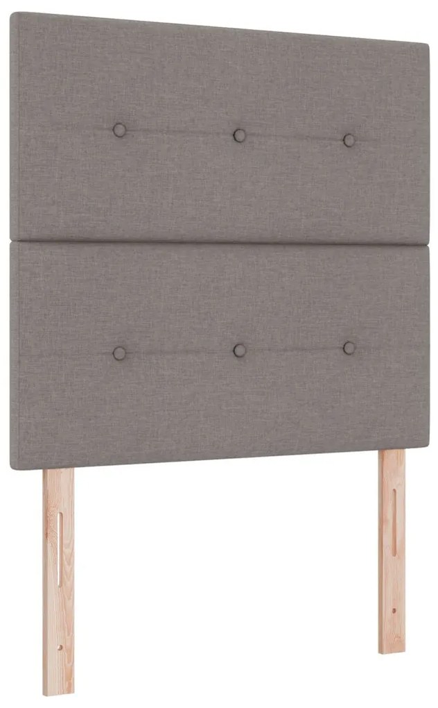 Box Spring Ágy Matraccal Bézs Egyszemélyes Szövet