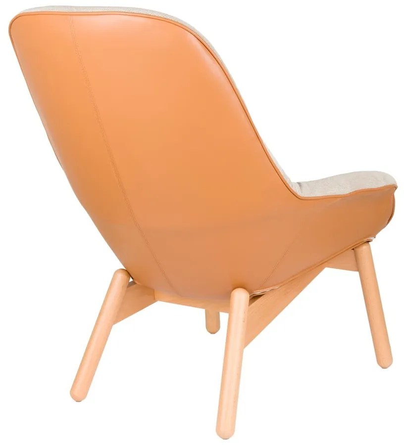 Bézs fotel Duke – White Label