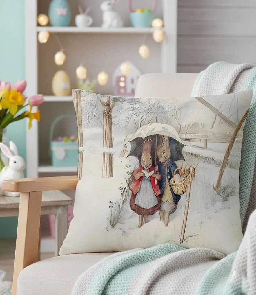 Pillow 0010 húsvéti díszpárnahuzat 43 × 43 cm