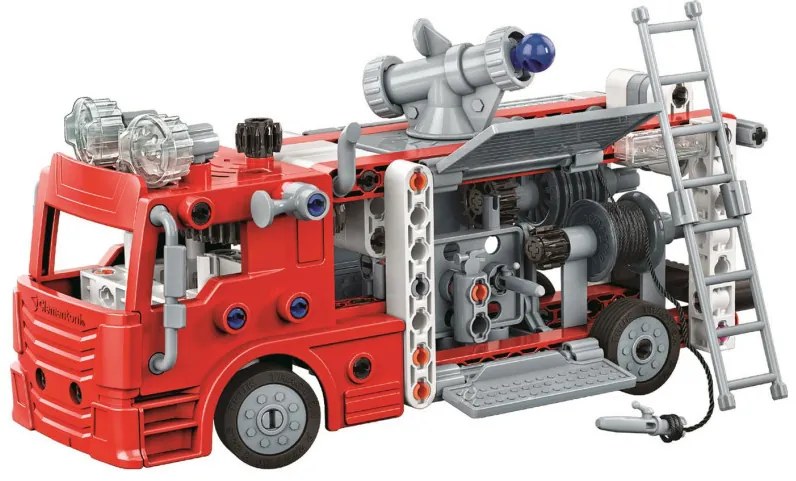 Tűzoltóautó Mechanics 2 az 1-ben építőjáték Clementoni
