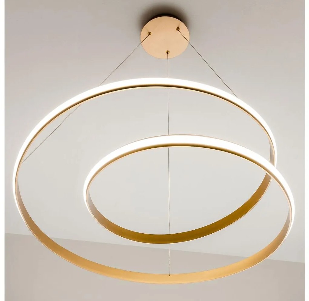 Redo 01-1794 - LED Dimmelhető csillár zsinóron TORSION LED/29W/230V bronz