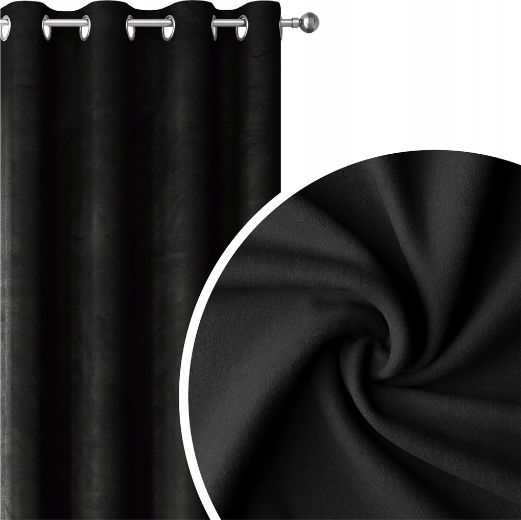 Sötétítő Függöny Velúr Velvet 140X250 Átvezető