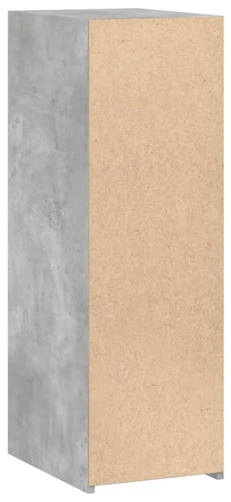 betonszürke szerelt fa tálalószekrény 30 x 41 x 93 cm