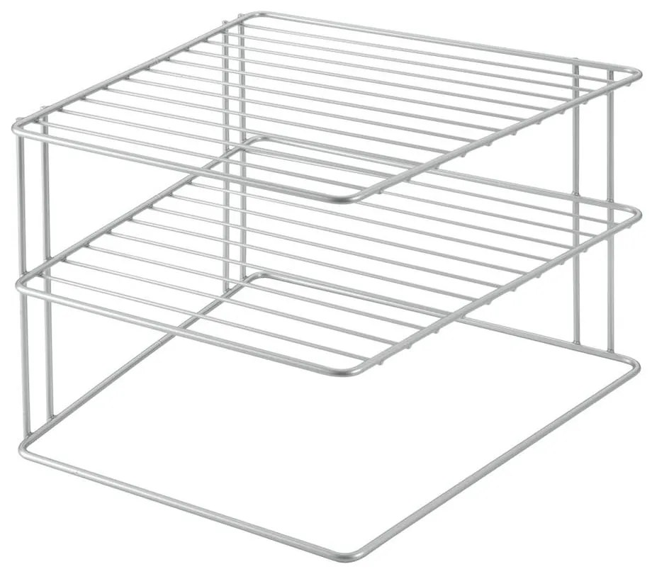 Ezüstszínű acél kiegészítő polc 25x25 cm Palio – Metaltex