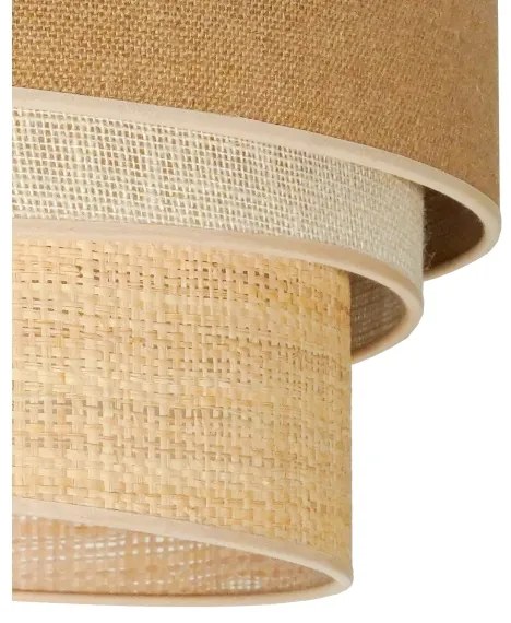 Duolla - Felületre szerelhető csillár YUTE TRIO 3xE27/15W/230V átm. 60 cm barna/szürke/bézs