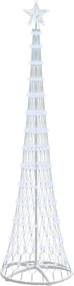 vidaXL LED Karácsonyi Fenyő Hideg fehér 70 x 70 x 250 cm Fém