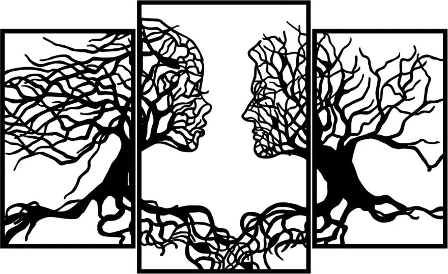 Love Tree fém faldekoráció