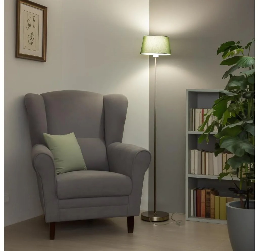 Brilagi - LED állólámpa CERIA 1xE27/40W/230V Ø 25 cm zöld/matt króm