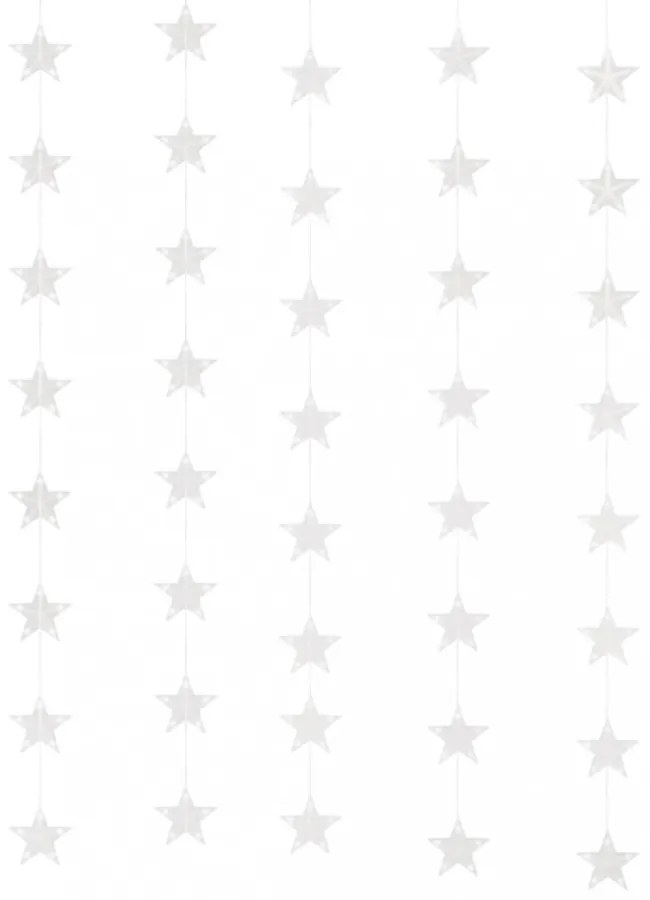 8 funkciós csillagdíszes fényfüggöny 200 meleg fehér LED-del