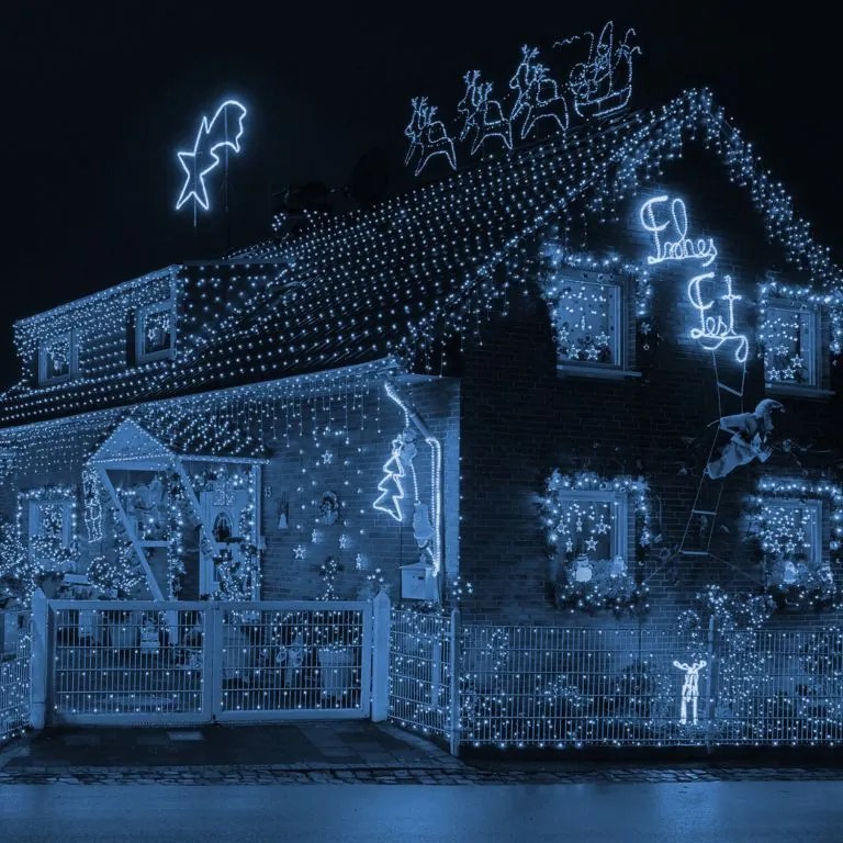 VOLTRONIC® Fényfüzér 5 m 50 LED hideg fehér + vezérlő