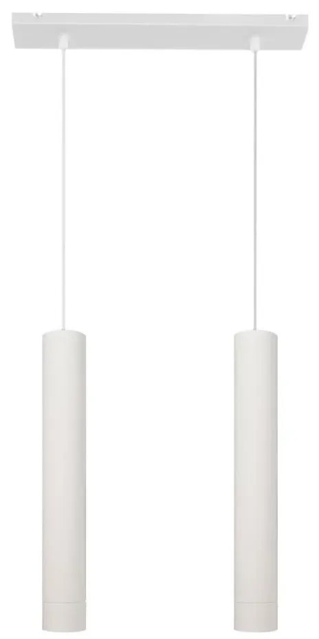 LED Csillár zsinóron TUBA 2xGU10/4,8W/230V fehér