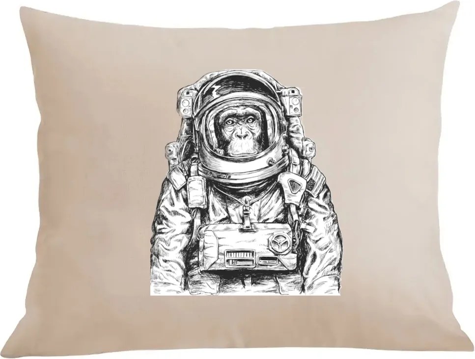 Párna párnahuzat vagány majom mintás Asztronauta