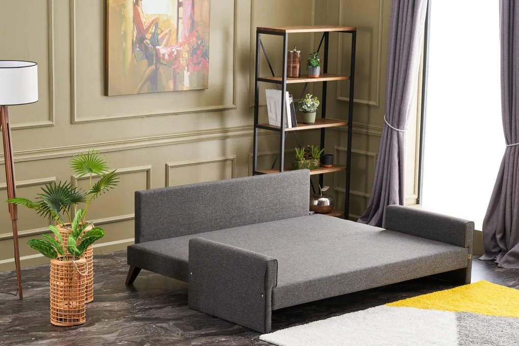 3 személyes kanapéágy Bella Sofa - Antracit