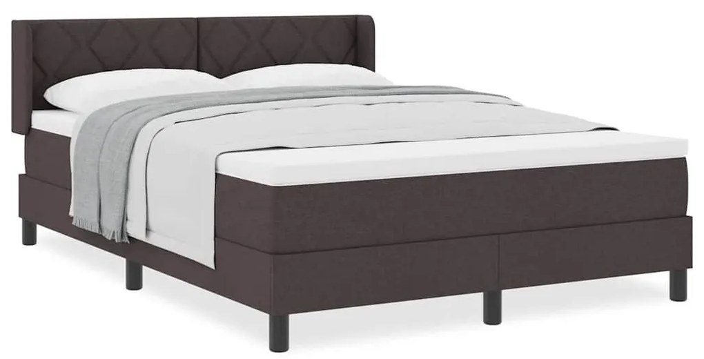 Boxspring ágy matraccal matracmal Sötét Barna 160 x 200 cm