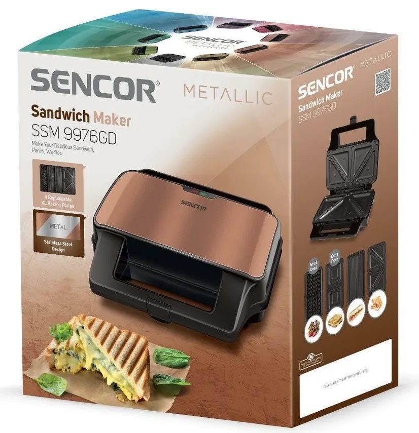 Sencor SSM 9976GD szendvicssütő