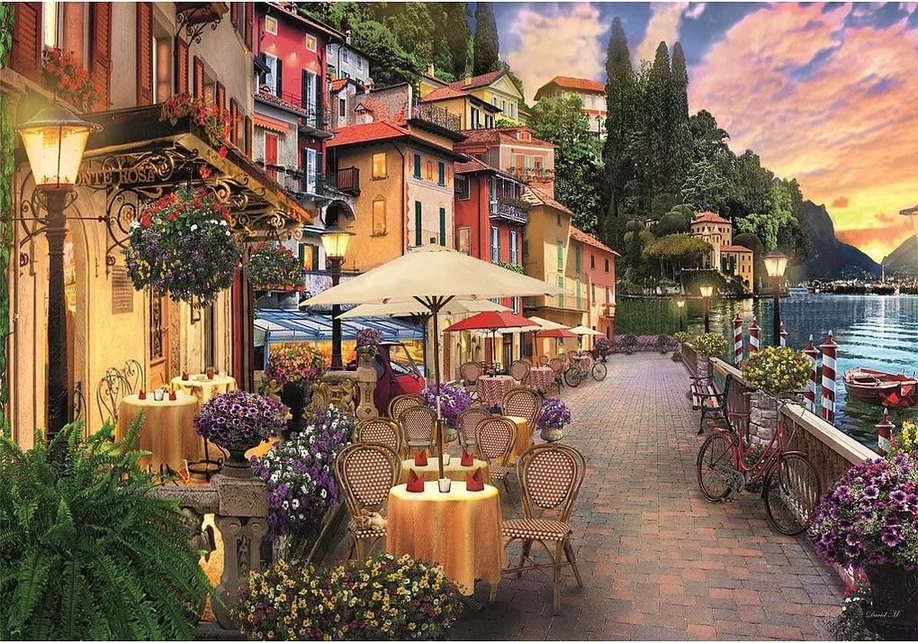 Olaszország Lake Como 500 db-os Compact puzzle Clementoni
