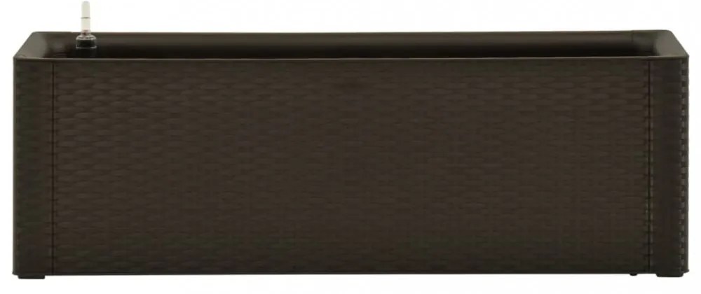 mokkaszínű kerti magaságyás öntözőrendszerrel 100 x 43 x 33 cm