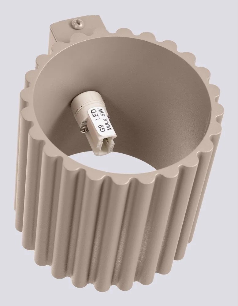 Szürkésbarna fali lámpa ø 10 cm Zora – Sollux