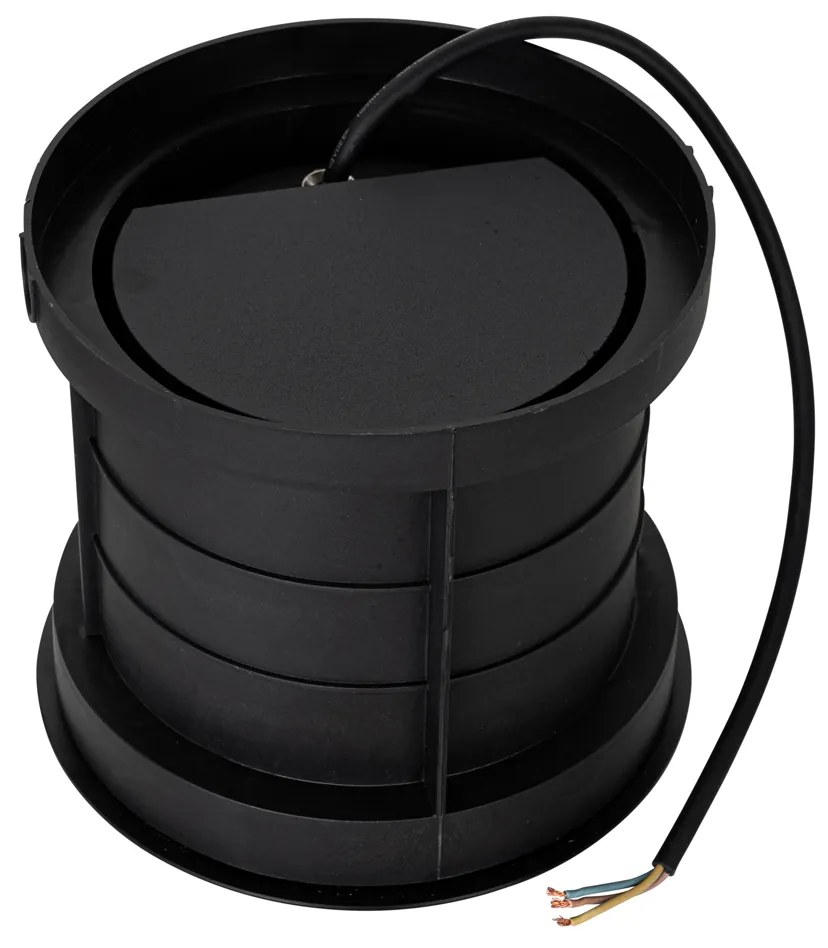 3 darabos modern fekete talajba süllyeszthető spotlámpa készlet 3 égős IP65 - Tribus