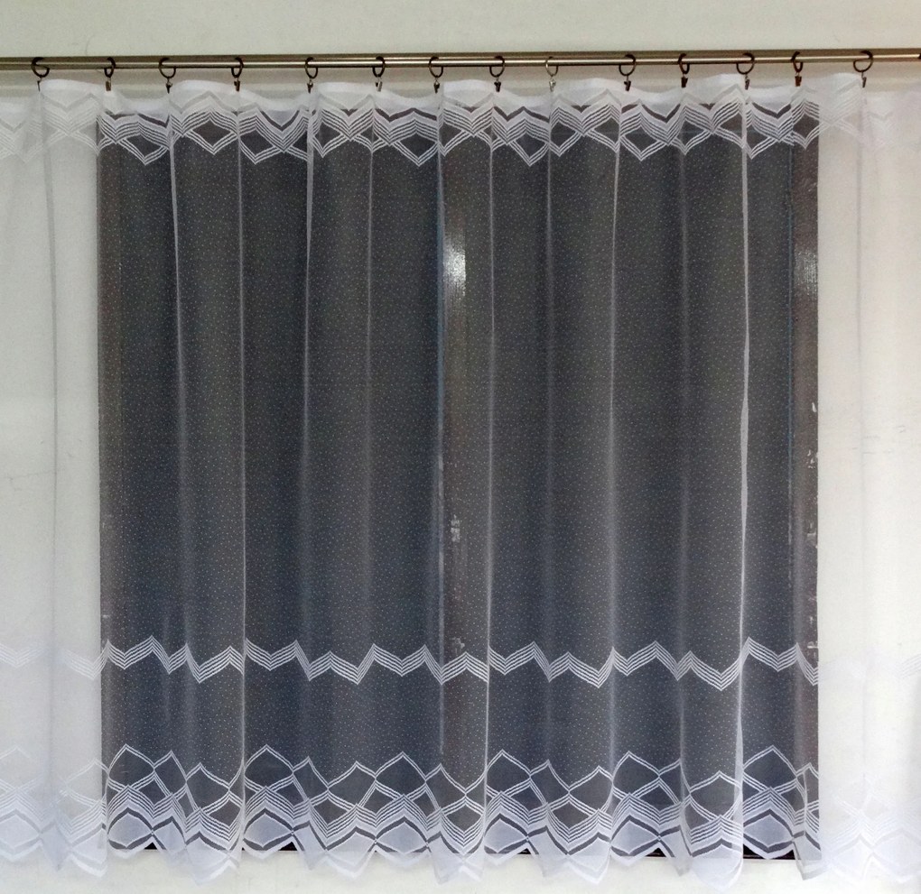 Mg Függöny 4392 Fehér 250X150 kész szalaggal