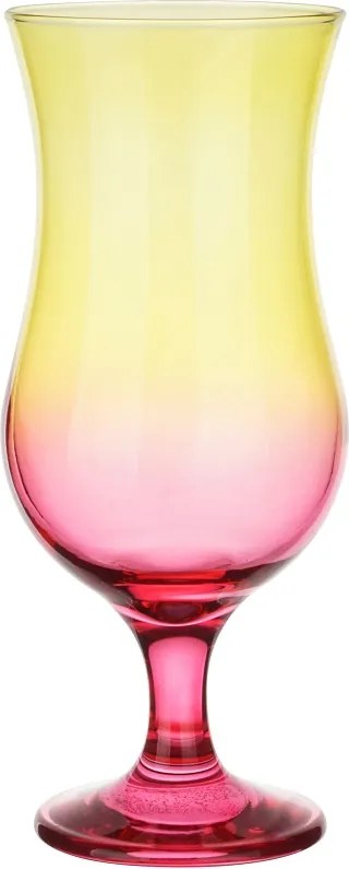 Koktélos Pohár 420ML Colorful Sárga-rózsaszín