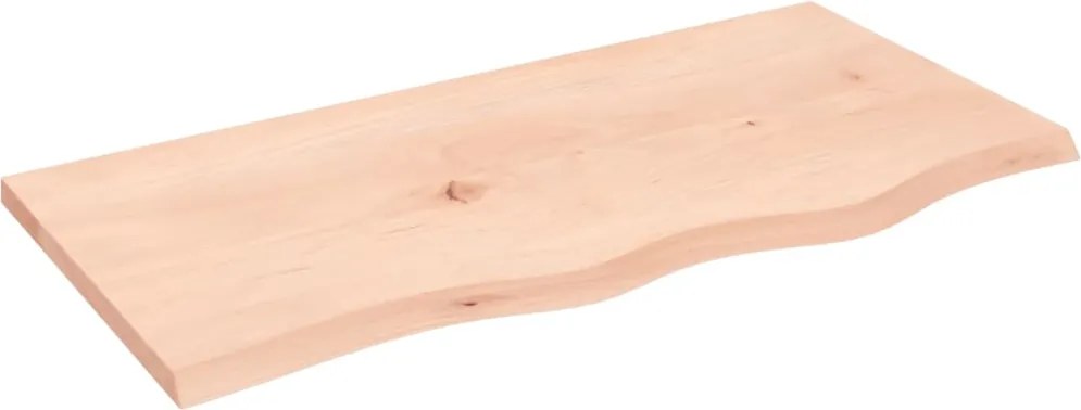 vidaXL kezeletlen tömör fa fürdőszobai pult 80x40x2 cm
