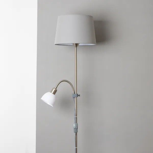 BRILAGI - Állólámpa CERIA 1xE27/100W/230V + 1xE14/25W matt króm/szürke