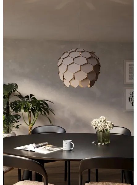 Eglo 900847 - Csillár zsinóron MATTANZA 1xE27/40W/230V