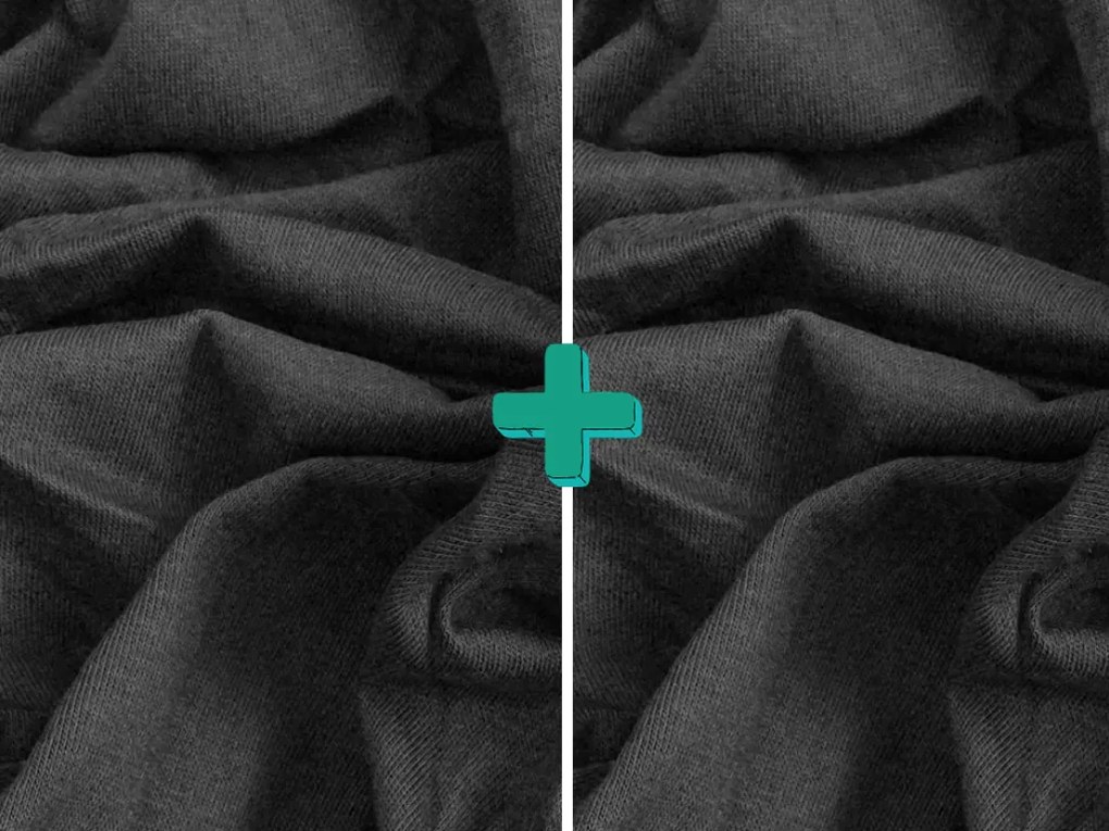 2x EXKLUZÍV jersey lepedő 90x200 cm sötétszürke