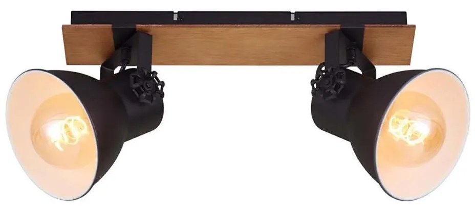 Briloner 2742-025 - spotlámpa SPOTLIGHT 2xE27/40W/230V fekete/barna