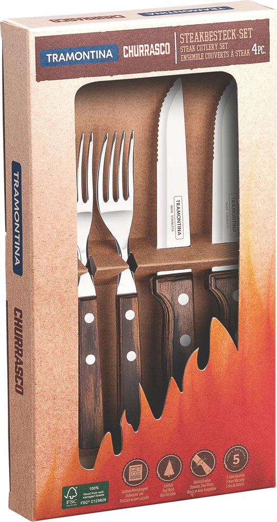 Tramontina Steak evőeszköz 4 db. Gaucho Polywood